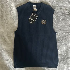 NWT: Men’s Notre Dame 🍀 Sweater Vest , Small